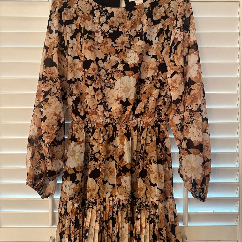 Floral Long Sleeve Dress